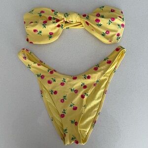 Floral Yellow Bikini Set